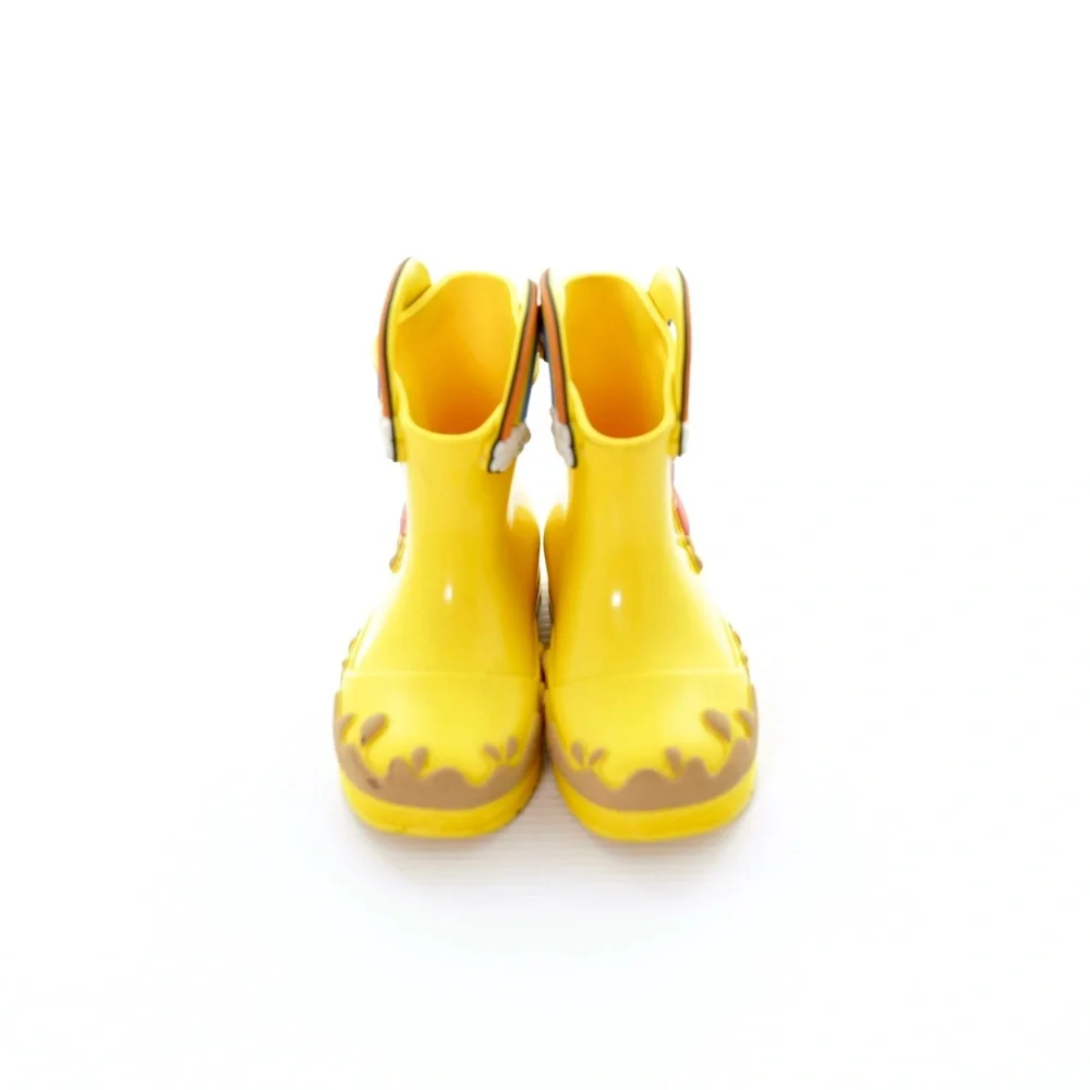 Welly Mini Melissa Peppa Pig Yellow Wellington Rain Boots Kids Unisex 12 / 30 EU